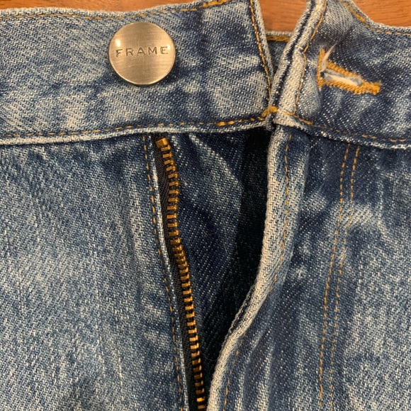 Frame Le Mini Skirt Front Split Release Hem - Picture 11 of 15